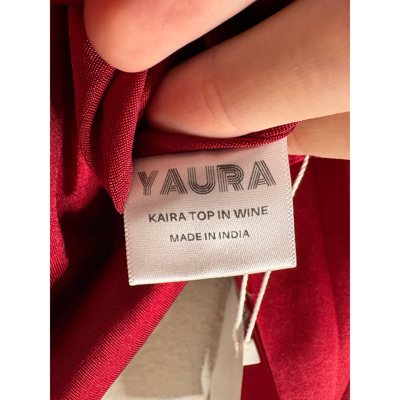Yaura Kaira Cropped Top Ruched Jersey Long Sleeve Evening Night Out Fall S — image 6 of 8